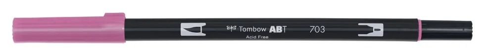 Pisak dwustronny Dual Brush Pen - Tombow - Pink Rose