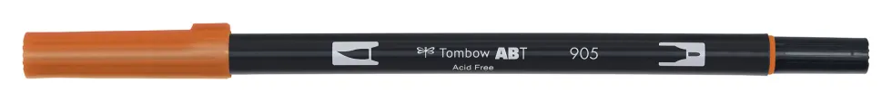 Pisak dwustronny Dual Brush Pen - Tombow - Red