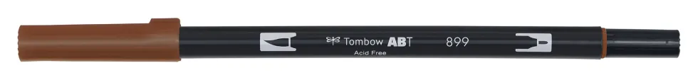 Pisak dwustronny Dual Brush Pen - Tombow - Redwood