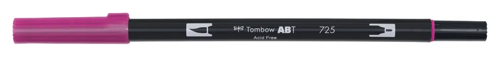 Pisak dwustronny Dual Brush Pen - Tombow - Rhodamine Red