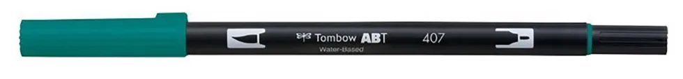 Pisak dwustronny Dual Brush Pen - Tombow - Tiki Teal