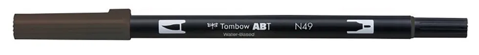 Pisak dwustronny Dual Brush Pen - Tombow - Warm Grey 8