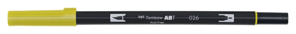 Pisak dwustronny Dual Brush Pen - Tombow - Yellow Gold