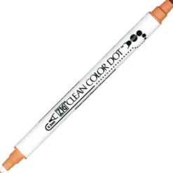 Pisak dwustronny Zig Clean Color Dot - Kuretake - Fawn