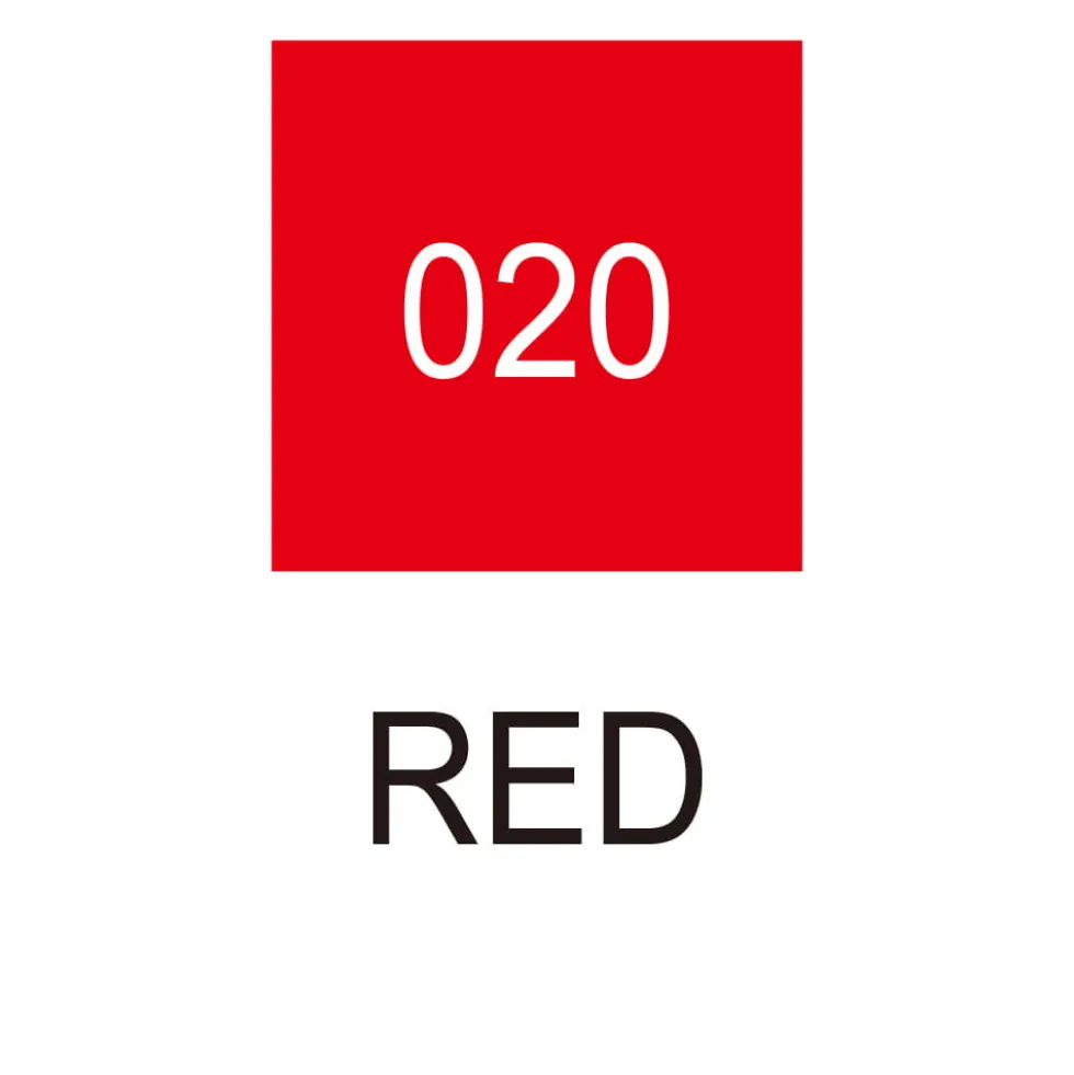 Pisak dwustronny Zig Clean Color Dot - Kuretake - Red