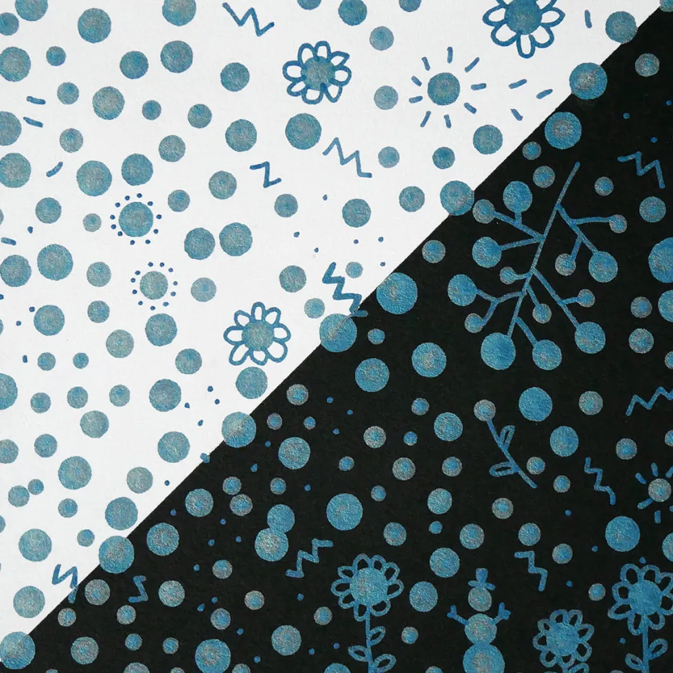 Pisak dwustronny Zig Clean Color Dot Metallic - Kuretake - Blue