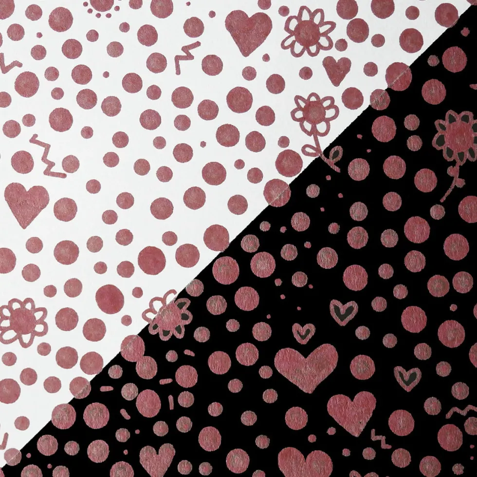 Pisak dwustronny Zig Clean Color Dot Metallic - Kuretake - Red