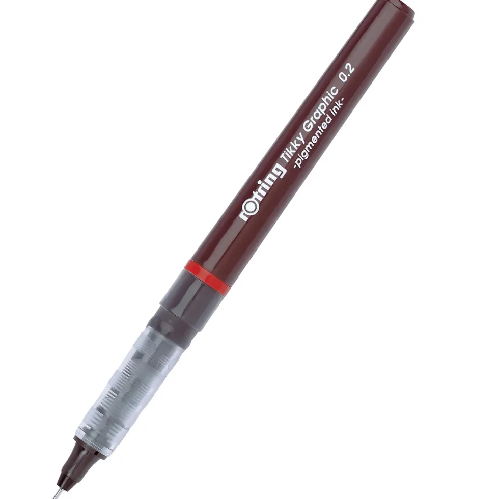Pisak kreślarski Tikky Graphic - Rotring - czarny, 0,2 mm