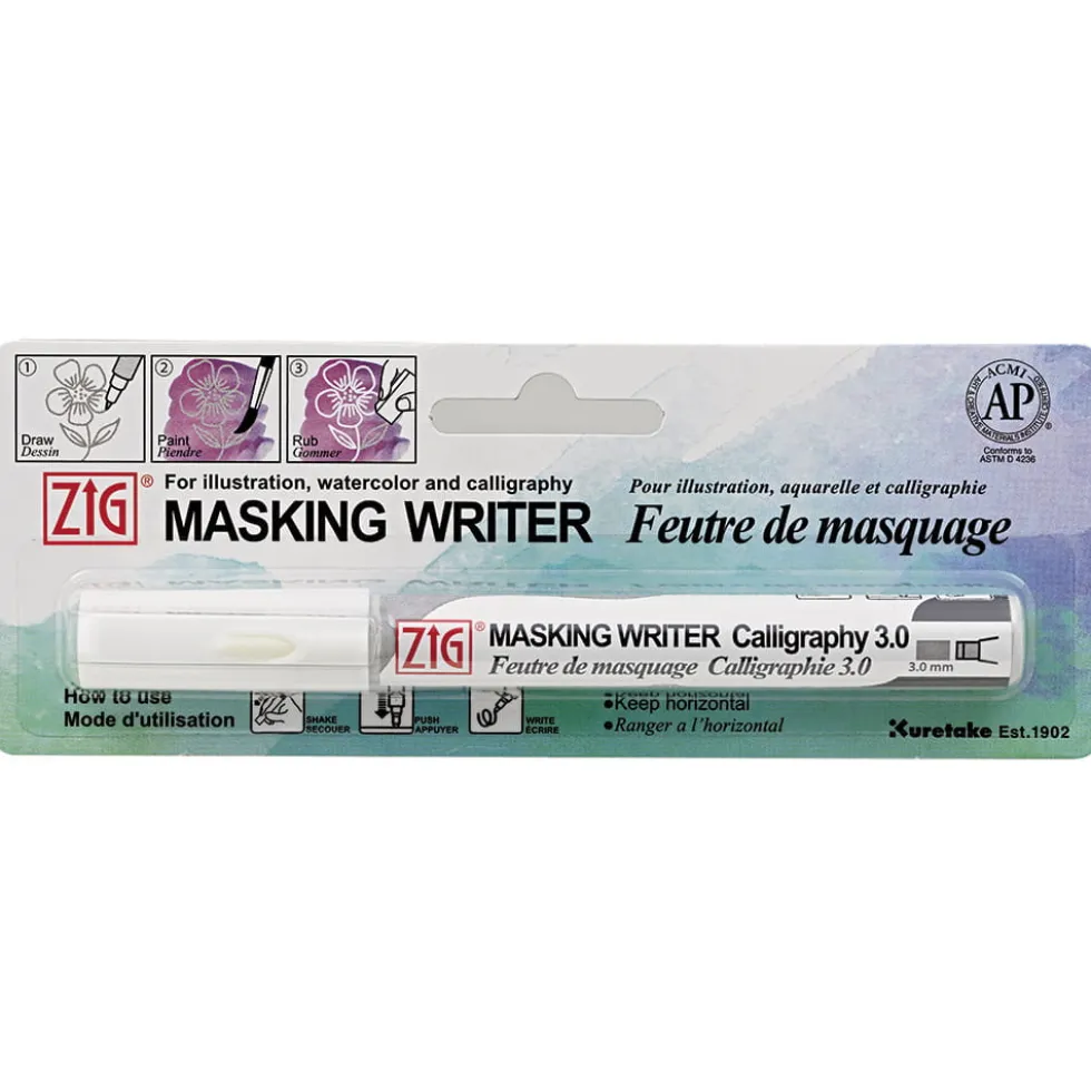 Pisak maskujący do akwareli Masking Writer Calligraphy - Kuretake - 3 mm