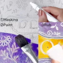 Pisak maskujący do akwareli Masking Writer Medium - Kuretake - 2 mm