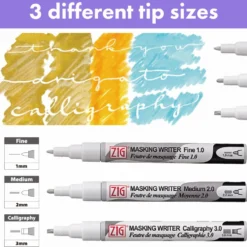 Pisak maskujący do akwareli Masking Writer Medium - Kuretake - 2 mm