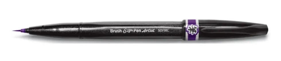 Pisak pędzelkowy Brush Sign Pen Artist - Pentel - fioletowy