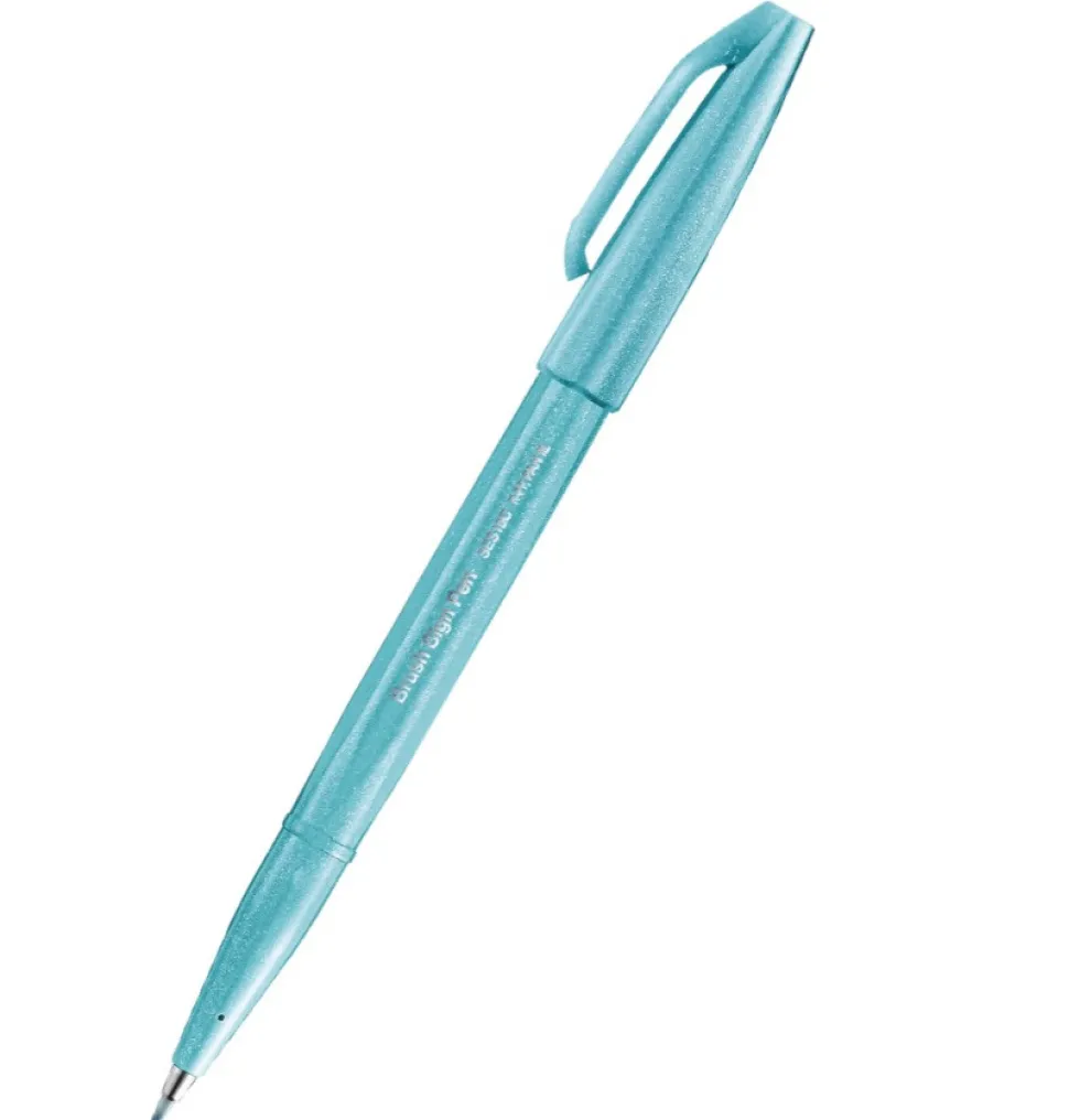 Pisak pędzelkowy Brush Sign Pen - Pentel - jasnobłękitny
