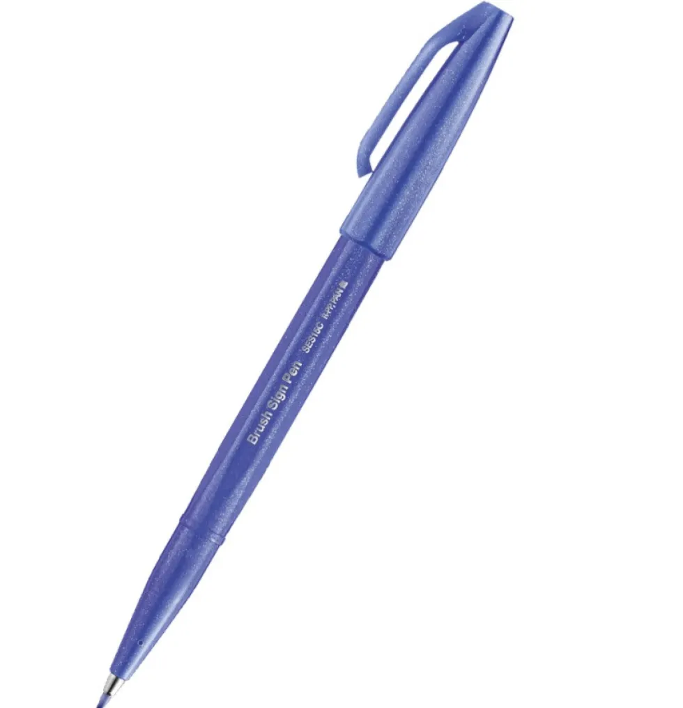 Pisak pędzelkowy Brush Sign Pen - Pentel - niebieskofioletowy