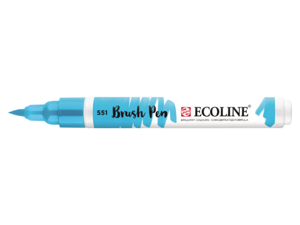 Pisak pędzelkowy Ecoline - Talens - Sky Blue Light