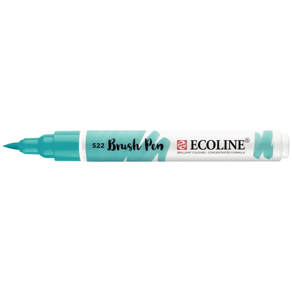 Pisak pędzelkowy Ecoline - Talens - Turquoise Blue