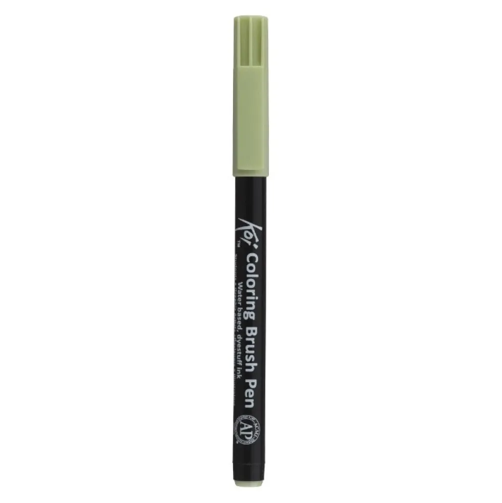 Pisak pędzelkowy Koi Coloring Brush Pen - Sakura - Moss Green Pale