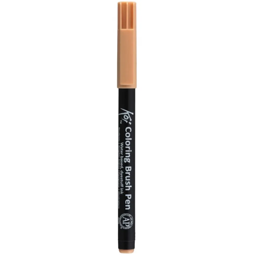 Pisak pędzelkowy Koi Coloring Brush Pen - Sakura - Pale Brown