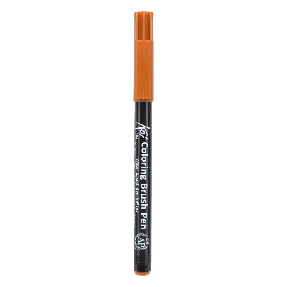 Pisak pędzelkowy Koi Coloring Brush Pen - Sakura - Raw Sienna