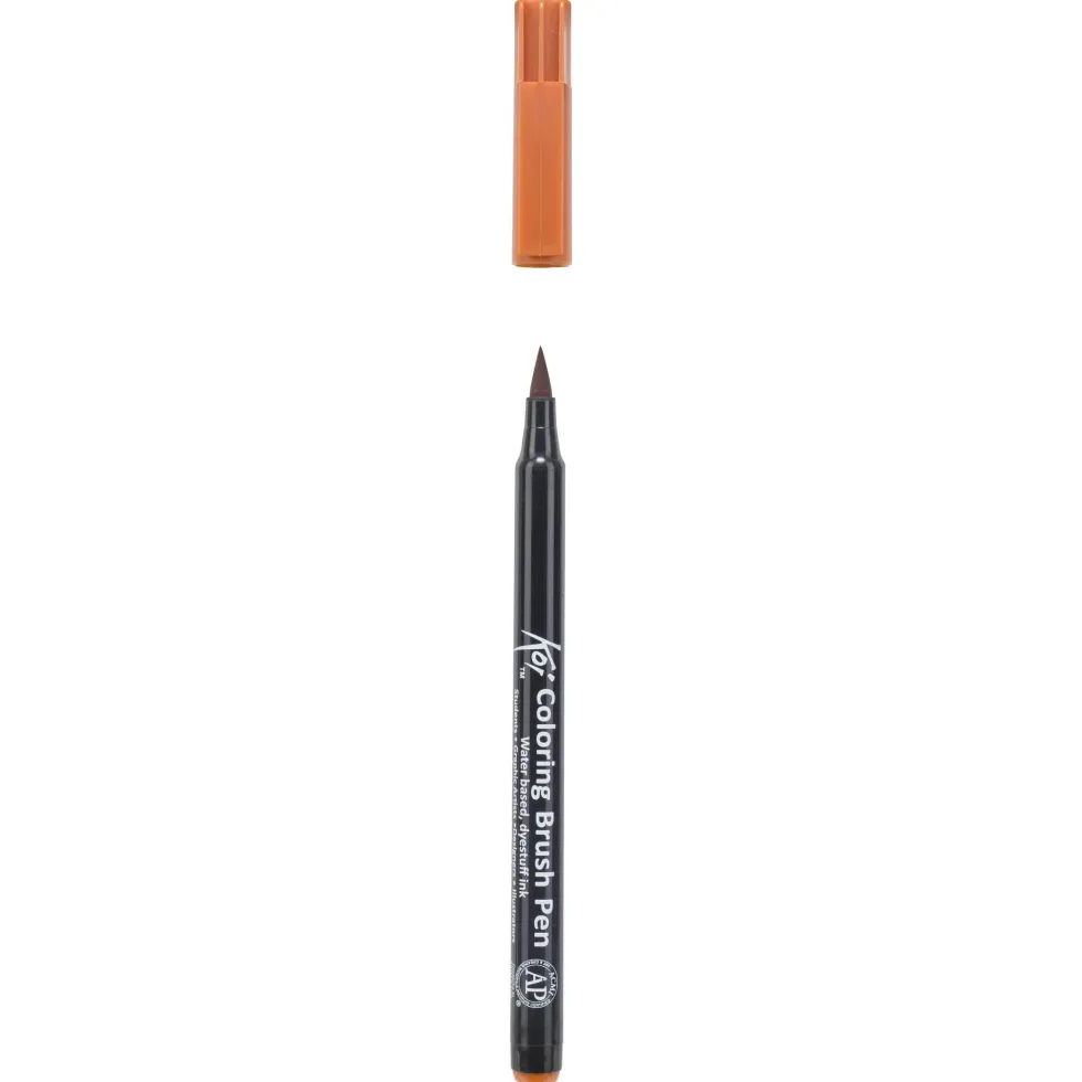 Pisak pędzelkowy Koi Coloring Brush Pen - Sakura - Raw Sienna