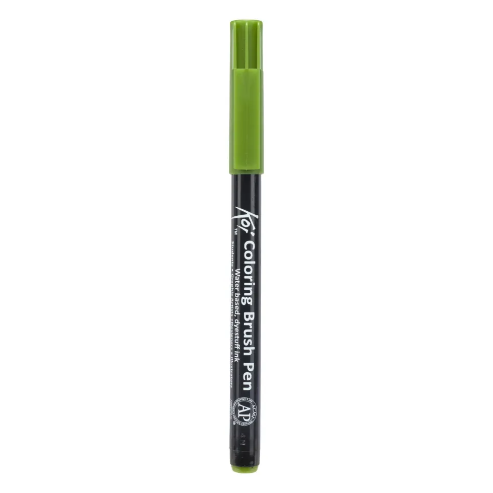 Pisak pędzelkowy Koi Coloring Brush Pen - Sakura - Sap Green