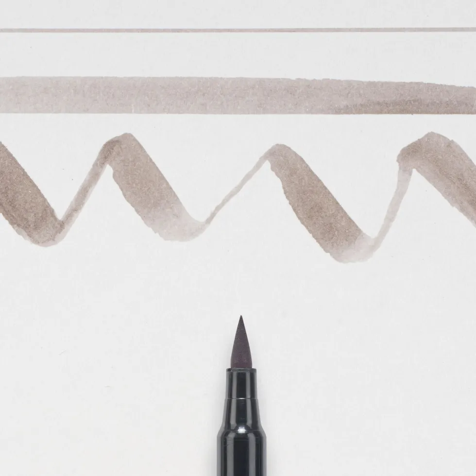 Pisak pędzelkowy Koi Coloring Brush Pen - Sakura - Warm Gray