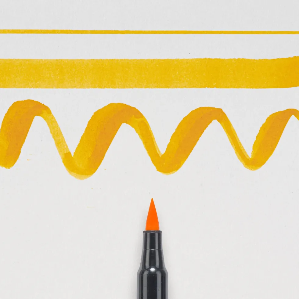 Pisak pędzelkowy Koi Coloring Brush Pen - Sakura - Yellow Deep