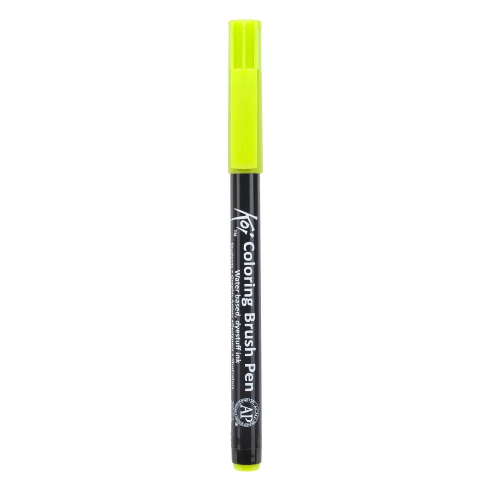 Pisak pędzelkowy Koi Coloring Brush Pen - Sakura - Yellow Green