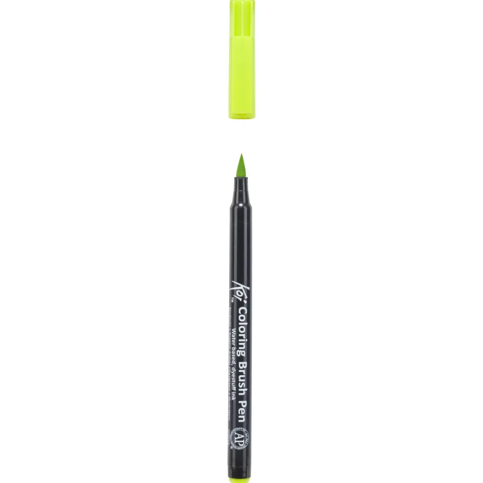 Pisak pędzelkowy Koi Coloring Brush Pen - Sakura - Yellow Green