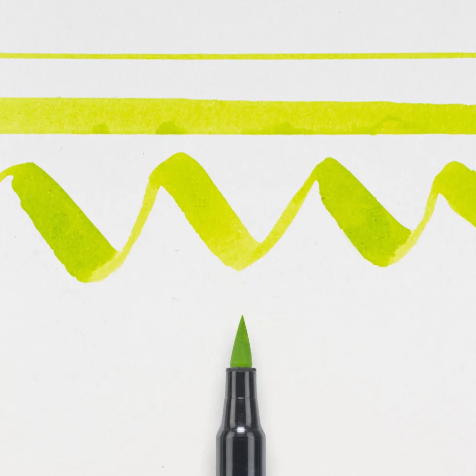 Pisak pędzelkowy Koi Coloring Brush Pen - Sakura - Yellow Green
