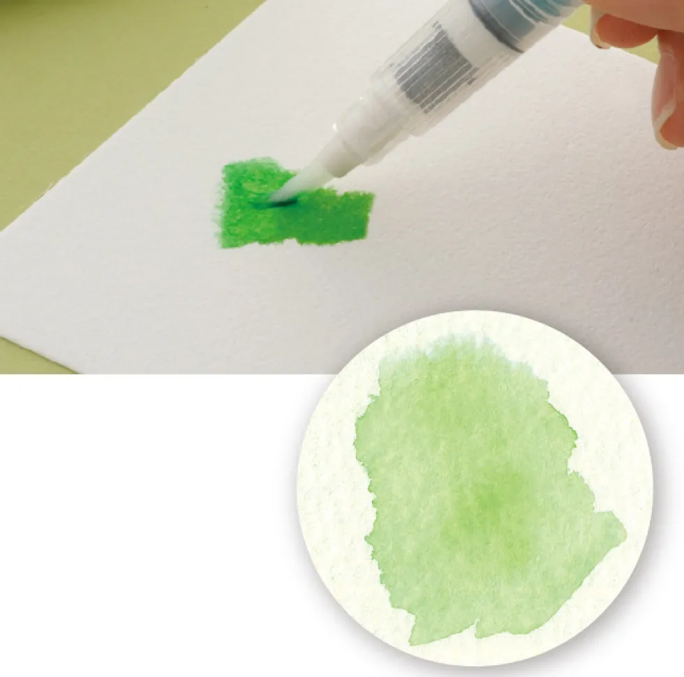 Pisak pędzelkowy Zig Clean Color Real Brush - Kuretake - 010, Black