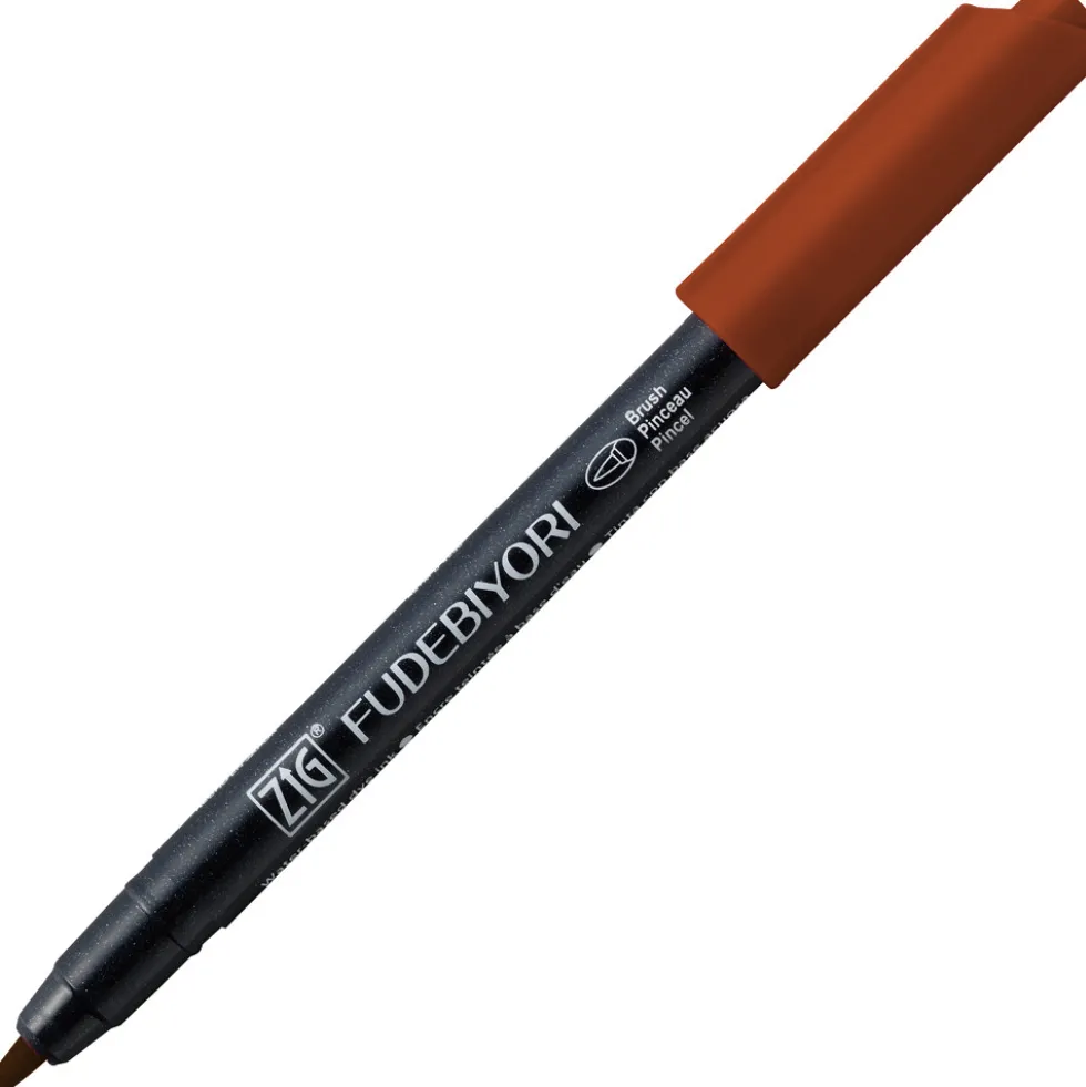 Pisak pędzelkowy Zig Fudebiyori - Kuretake - Brown