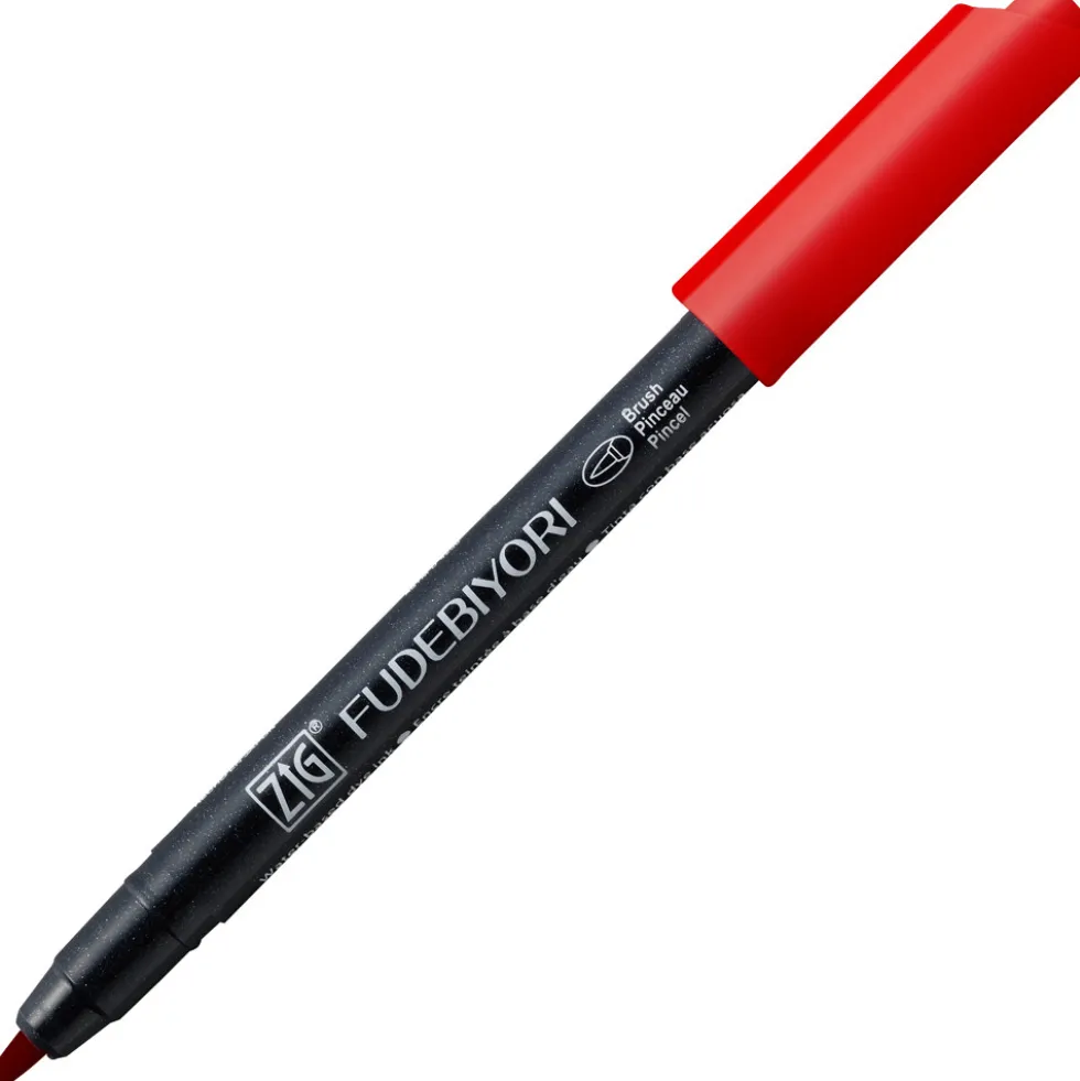Pisak pędzelkowy Zig Fudebiyori - Kuretake - Carmine Red