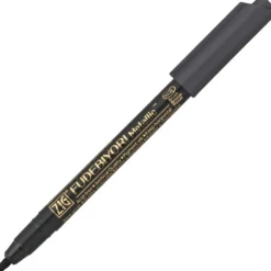 Pisak pędzelkowy ZIG Fudebiyori Metallic - Kuretake - czarny, metaliczny