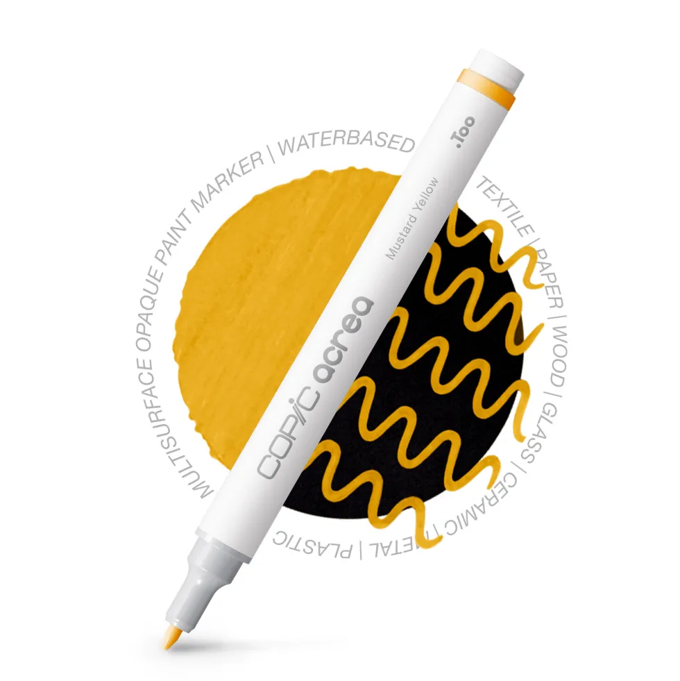 Pisak pigmentowy Copic Acrea - 022 Mustard Yellow