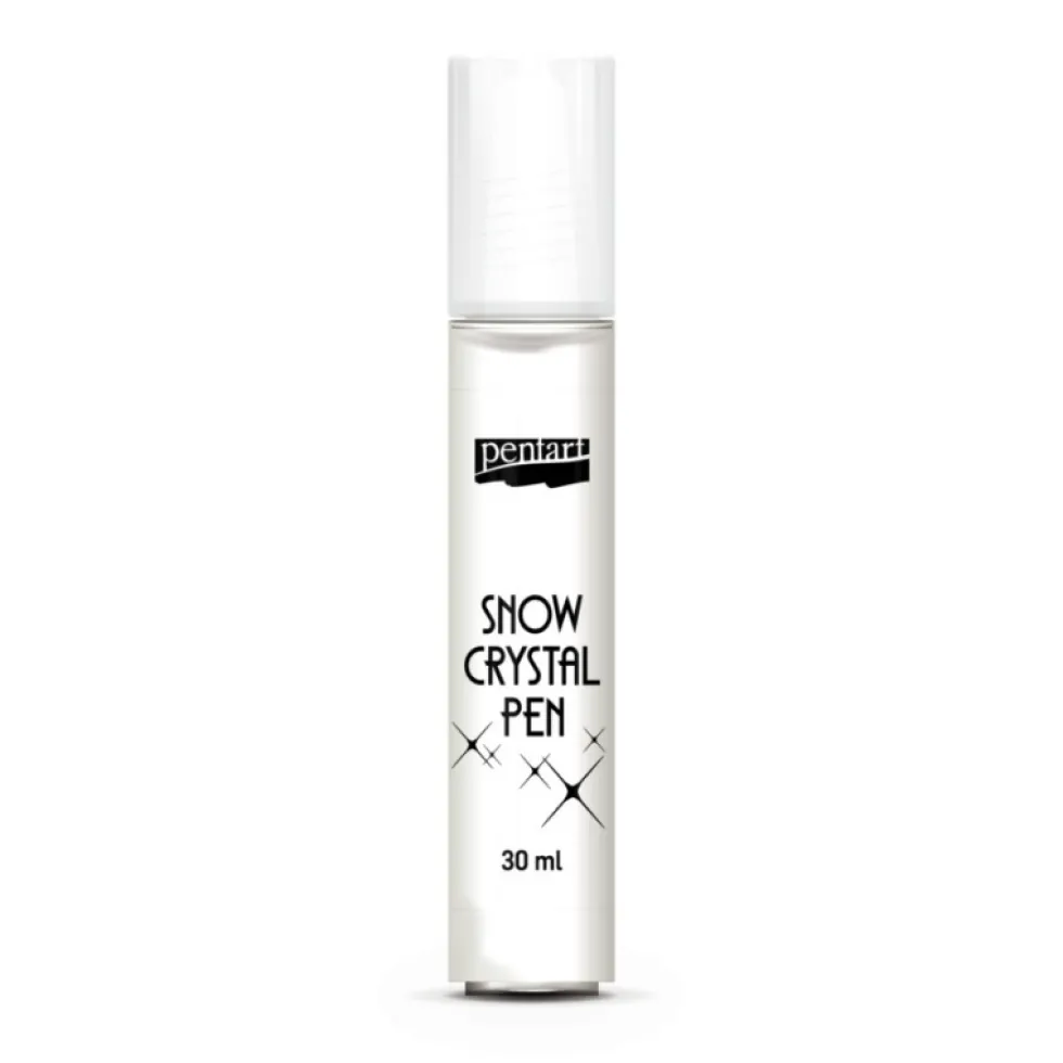 Pisak Snow Crystal Pen - Pentart - efekt śniegu, 30 ml