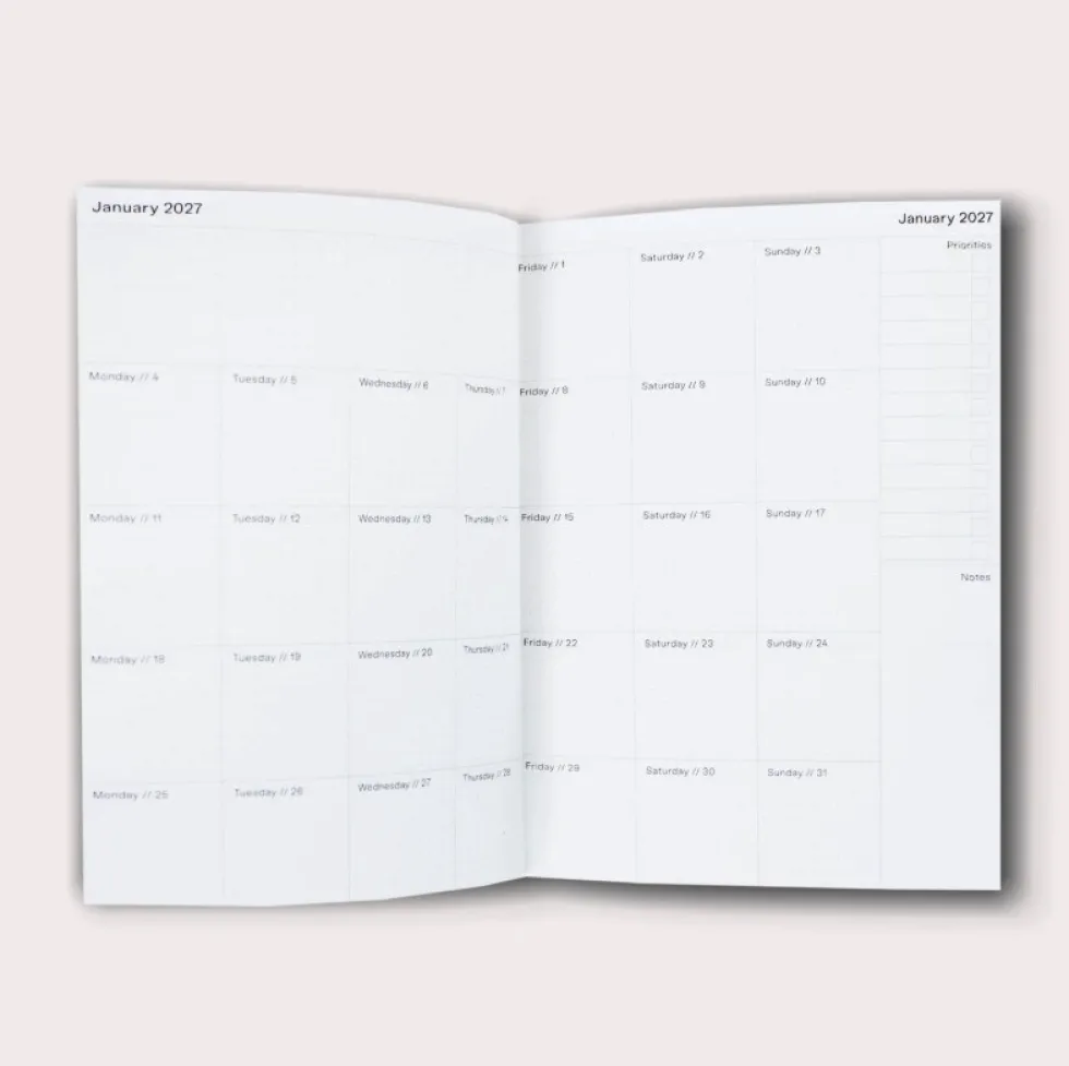 Planer akademicki tygodniowy 2026/2027 Celine No.1 A5 - The Completist.