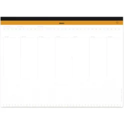 Planer biurkowy tygodniowy, niedatowany - Rhodia - A3+, 80 g, 60 ark.