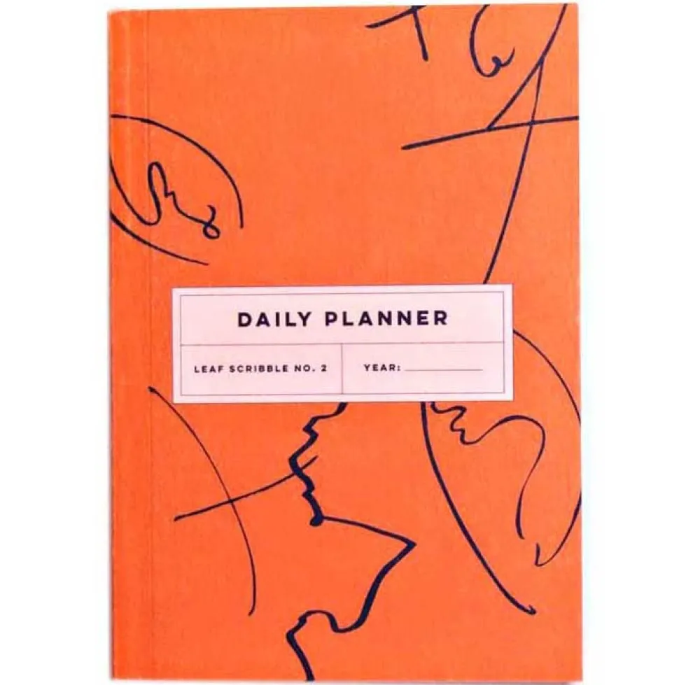 Planer dzienny Leaf Scribble no. 2, A5 - The Completist. - 90 g/m2