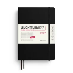 Planer dzienny w linie 2027 - Leuchtturm1917 - Black A5