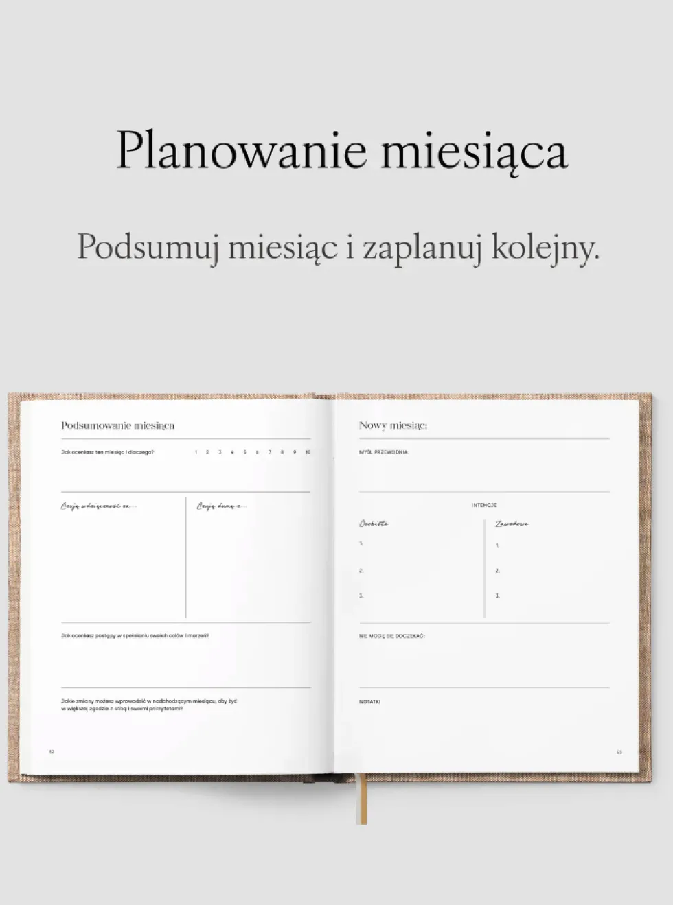 Planer Jaśnie Plan niedatowany - brązowy