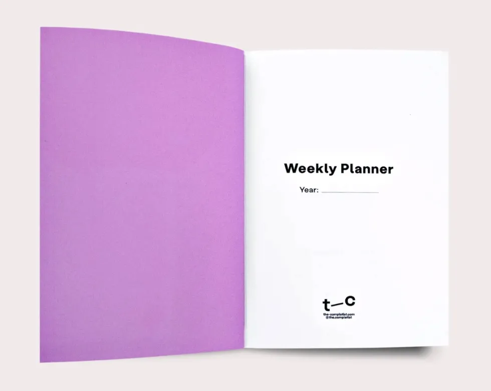 Planer tygodniowy Fete No.1 A6 - The Completist. - 90 g/m2