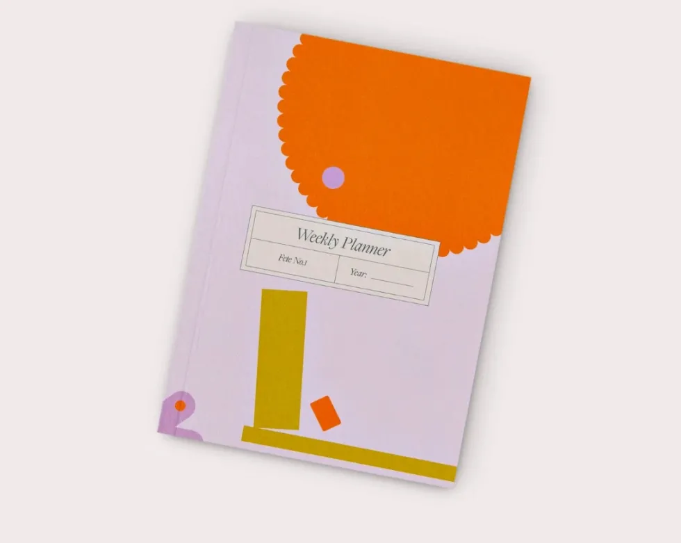 Planer tygodniowy Fete No.1 A6 - The Completist. - 90 g/m2