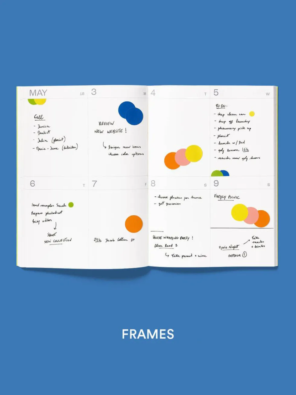 Planer tygodniowy Frames 2026/2027 - mishmash - Lime