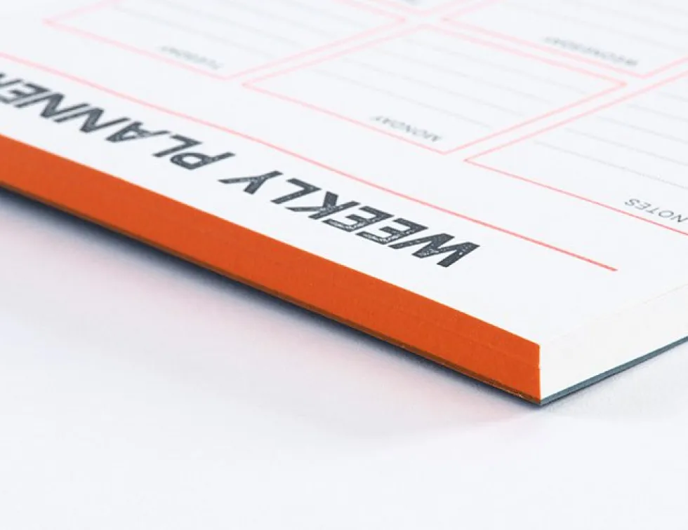 Planer tygodniowy Letterpress - Gmund - Neon Orange 50 ark.