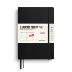 Planer tygodniowy 2027 – Leuchtturm1917 – Black A5