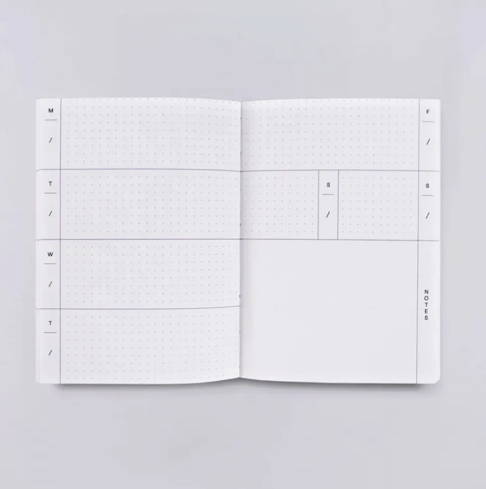 Planer tygodniowy Moab A6 - The Completist. - 90 g/m2