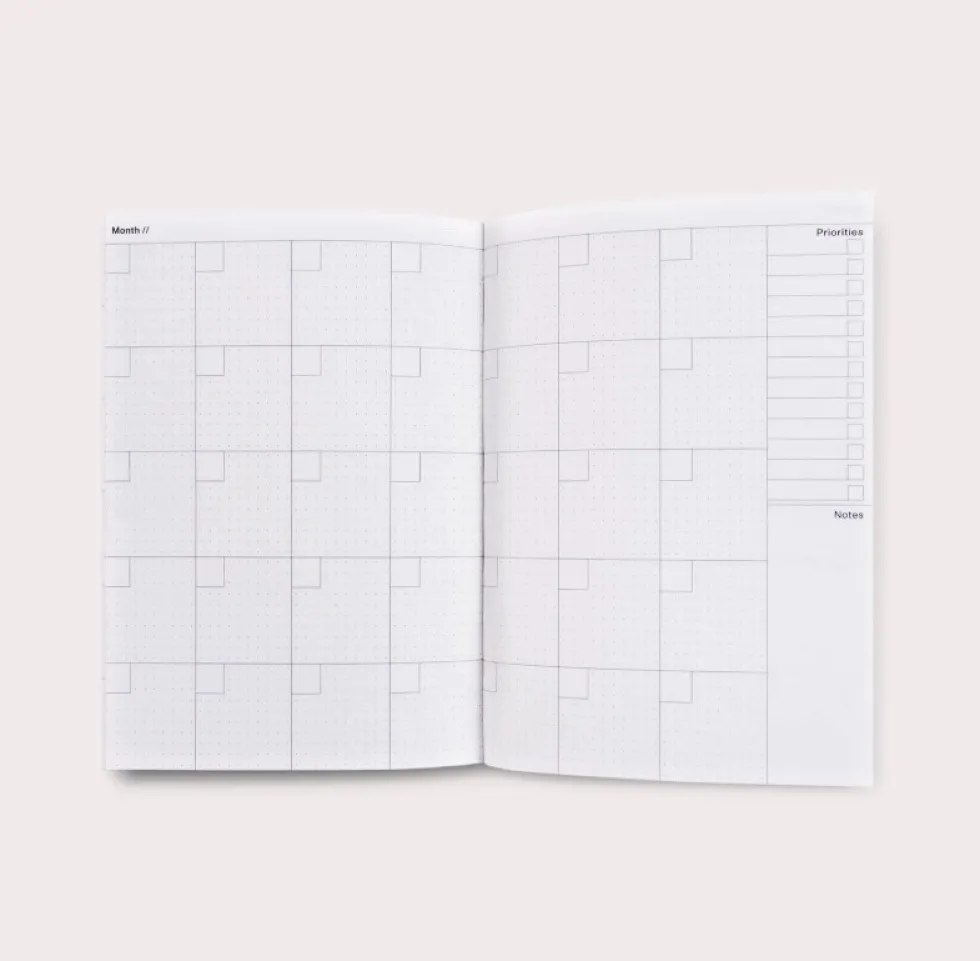 Planer tygodniowy niedatowany Hazy No.1 A6 - The Completist.