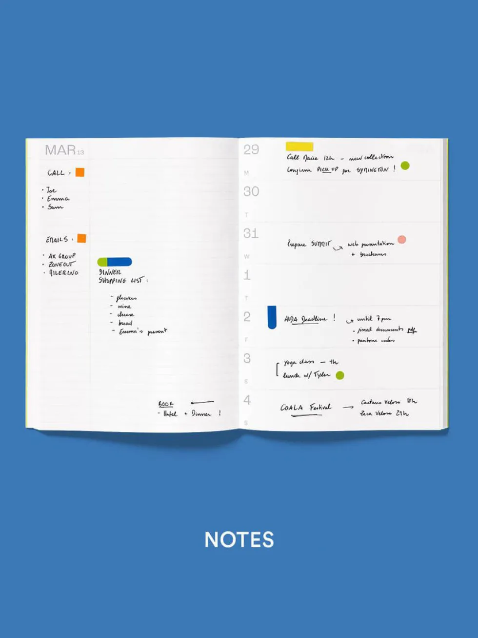 Planer tygodniowy Notes 2026/2027 - mishmash - Lime