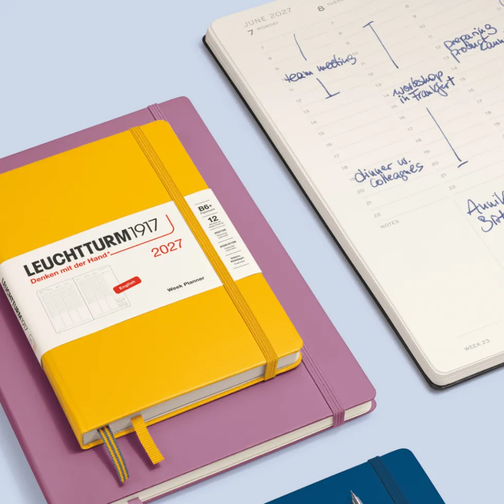 Planer tygodniowy pionowy 2027 – Leuchtturm1917 – Black A5